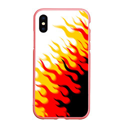 Чехол iPhone XS Max матовый ОГОНЬ, цвет: 3D-баблгам