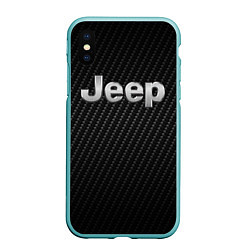 Чехол iPhone XS Max матовый Jeep Z, цвет: 3D-мятный