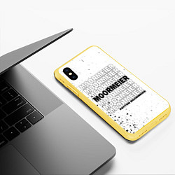 Чехол iPhone XS Max матовый PAYTON MOORMEIER - ТИКТОК, цвет: 3D-желтый — фото 2