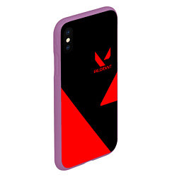 Чехол iPhone XS Max матовый VALORANT, цвет: 3D-фиолетовый — фото 2