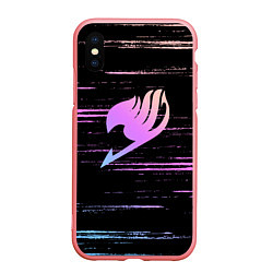 Чехол iPhone XS Max матовый Fairy Tail, цвет: 3D-баблгам