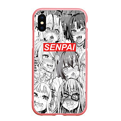 Чехол iPhone XS Max матовый SENPAI, цвет: 3D-баблгам