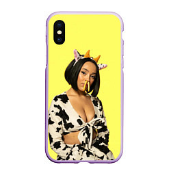 Чехол iPhone XS Max матовый DOJA CAT, цвет: 3D-сиреневый