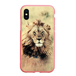 Чехол iPhone XS Max матовый Lion King, цвет: 3D-баблгам