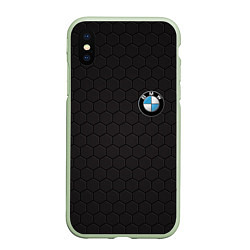 Чехол iPhone XS Max матовый BMW, цвет: 3D-салатовый