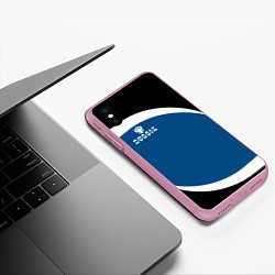 Чехол iPhone XS Max матовый Russia, цвет: 3D-розовый — фото 2