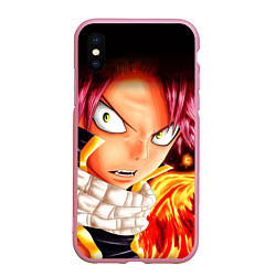 Чехол iPhone XS Max матовый FAIRY TAIL ХВОСТ ФЕИ, цвет: 3D-розовый