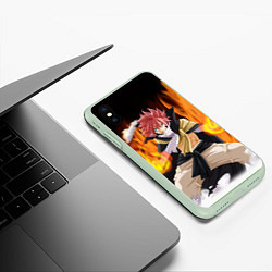Чехол iPhone XS Max матовый FAIRY TAIL ХВОСТ ФЕИ, цвет: 3D-салатовый — фото 2