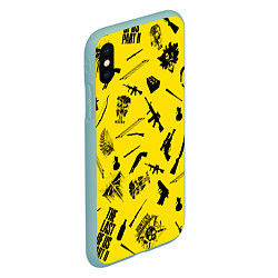 Чехол iPhone XS Max матовый PATTERN THE LAST OF US Z, цвет: 3D-мятный — фото 2