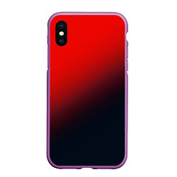 Чехол iPhone XS Max матовый RED, цвет: 3D-фиолетовый