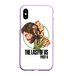 Чехол iPhone XS Max матовый The Last of Us Part II Joel, цвет: 3D-сиреневый