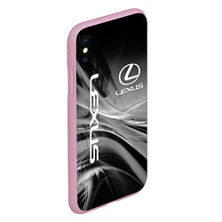 Чехол iPhone XS Max матовый LEXUS, цвет: 3D-розовый — фото 2