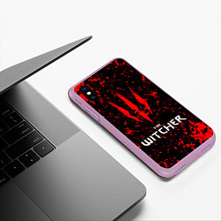 Чехол iPhone XS Max матовый The Witcher, цвет: 3D-сиреневый — фото 2