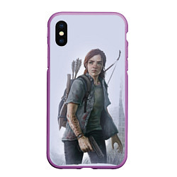 Чехол iPhone XS Max матовый Ellie, цвет: 3D-фиолетовый