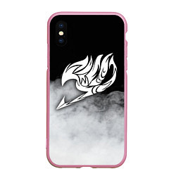 Чехол iPhone XS Max матовый FAIRY TAIL ХВОСТ ФЕИ, цвет: 3D-розовый