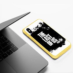Чехол iPhone XS Max матовый ОДНИ ИЗ НАС l THE LAST OF US, цвет: 3D-желтый — фото 2