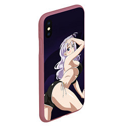 Чехол iPhone XS Max матовый FAIRY TAIL ХВОСТ ФЕИ, цвет: 3D-малиновый — фото 2