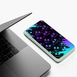 Чехол iPhone XS Max матовый FORTNITE ФОРНТАЙТ, цвет: 3D-салатовый — фото 2