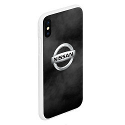 Чехол iPhone XS Max матовый NISSAN, цвет: 3D-белый — фото 2