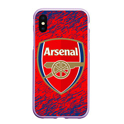 Чехол iPhone XS Max матовый ARSENAL, цвет: 3D-сиреневый