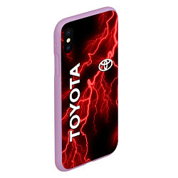 Чехол iPhone XS Max матовый TOYOTA, цвет: 3D-сиреневый — фото 2