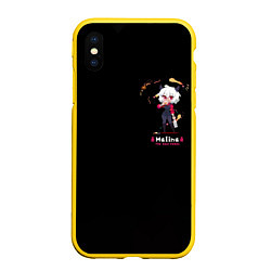Чехол iPhone XS Max матовый MALINA, цвет: 3D-желтый
