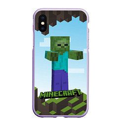 Чехол iPhone XS Max матовый Minecraft