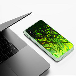 Чехол iPhone XS Max матовый ТРАВА TRAVA, цвет: 3D-салатовый — фото 2