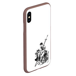 Чехол iPhone XS Max матовый Berserk, цвет: 3D-коричневый — фото 2