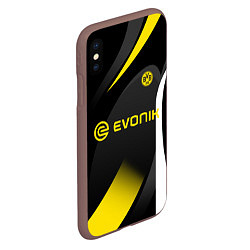 Чехол iPhone XS Max матовый BORUSSIA DORTMUND, цвет: 3D-коричневый — фото 2