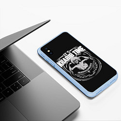 Чехол iPhone XS Max матовый The Eagle, цвет: 3D-голубой — фото 2
