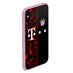 Чехол iPhone XS Max матовый FC Bayern Munchen Форма, цвет: 3D-розовый — фото 2