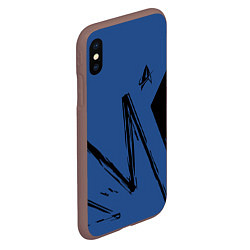 Чехол iPhone XS Max матовый Star Trek, цвет: 3D-коричневый — фото 2