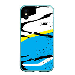 Чехол iPhone XS Max матовый Judo, цвет: 3D-мятный