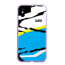Чехол iPhone XS Max матовый Judo, цвет: 3D-сиреневый