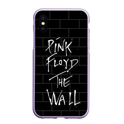 Чехол iPhone XS Max матовый PINK FLOYD, цвет: 3D-светло-сиреневый