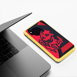 Чехол iPhone XS Max матовый KILLA, цвет: 3D-желтый — фото 2