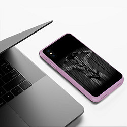 Чехол iPhone XS Max матовый Dungeon Master Grey, цвет: 3D-сиреневый — фото 2