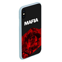 Чехол iPhone XS Max матовый Mafia, цвет: 3D-голубой — фото 2