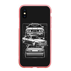 Чехол iPhone XS Max матовый BMW, цвет: 3D-баблгам