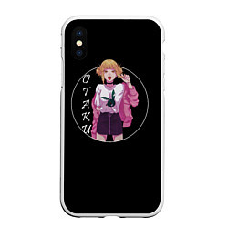 Чехол iPhone XS Max матовый Toga Otaku, цвет: 3D-белый