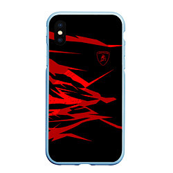 Чехол iPhone XS Max матовый Lamborghini