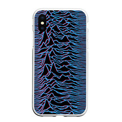 Чехол iPhone XS Max матовый JOY DIVISION, цвет: 3D-белый