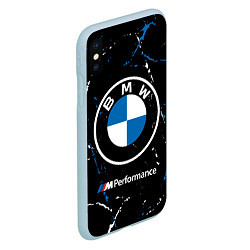 Чехол iPhone XS Max матовый BMW БМВ, цвет: 3D-голубой — фото 2
