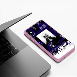 Чехол iPhone XS Max матовый Токийский гуль, цвет: 3D-розовый — фото 2