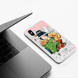 Чехол iPhone XS Max матовый Geisha 22, цвет: 3D-белый — фото 2