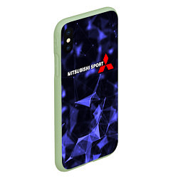 Чехол iPhone XS Max матовый MITSUBISHI, цвет: 3D-салатовый — фото 2