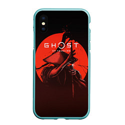 Чехол iPhone XS Max матовый Ghost of Tsushima, цвет: 3D-мятный