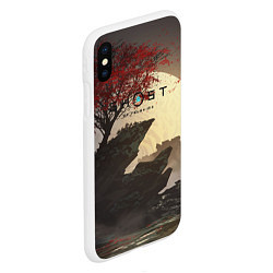 Чехол iPhone XS Max матовый Ghost of Tsushima, цвет: 3D-белый — фото 2
