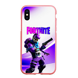 Чехол iPhone XS Max матовый FORTNITE, цвет: 3D-баблгам